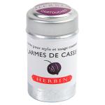 Herbin 20178T  Writing Ink Cartridge Larmes de Cassis, Pack of 6