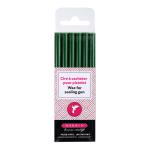Herbin 35830T  Wax Gun Sticks Dark Green, Pack of 6