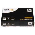 Hytec BKNPFM Black Nitrile Powder Free Disposable Gloves - Medium