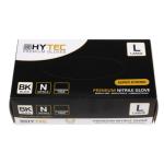 Hytec BKNPFL Black Nitrile Powder Free Disposable Gloves - Large