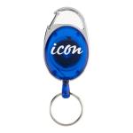 Icon IKHBLU Retractable Snap Lock  Blue for Key and ID Card holders