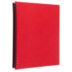Icon IF373 Refillable Display Book A4 20 Pocket Red