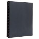 Icon IF379 Refillable Display Book A4 with Clear Cover 20 Pocket Black