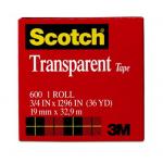 3M 70007040135 Scotch Gift Wrap Tape 15 19mm x 16.5m Clipstrip of 12 Rolls