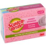 3M 10226 Scotch-Brite Handy Sponge Antibacterial, Pack of 4