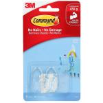 3M 10338 Command Hook 17092CLR Small Clear, Pack of 2