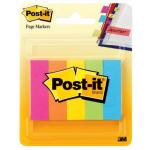 3M XP006002636 Post-it Page Markers 670-5ASST 15x50mm Assorted, Pack of 5