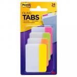 3M Post-It Filing Tab Durable 686-PLOY Pink Lime Orange Yellow Straight 50mm