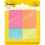 3M 10528 Post-it Notes 653-4AF 38x50mm Poptimistic (Cape Town), Pack of 4