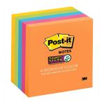 3M XP006001760 Post-it Super Sticky Notes 654-5SSUC 76x76mm Rio de Janeiro, Pack of 5