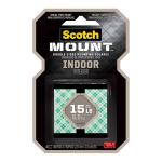 3M 70009117790 Scotch Mounting Squares 111H-SQ-48 Indoor 25mm, Pack of 48