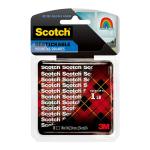 3M 70009128359 Scotch Restickable Mounting Tabs R100 25x25mm, Pack of 18