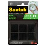 3M 70006960614 Scotch Fastener RF4721 - Black Indoor 22mm x 22mm Pk/6 Sets