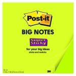 3M 70007019006 Post-it Super Sticky Big Notes BN11 Bright Green 279 X 279mm 30 sheets
