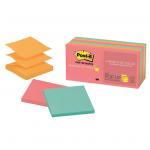 3M 70005248417 Post-it Pop Up Note Refill R330-12AN Cape Town Collection 76x76mm  100 sheet pads Pkt/12