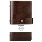 OSC Vintage Business Card Holder Brown 96 cards