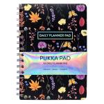 PUKKA P9742BLM Pukka Bloom Daily Planner Pad A5 Black