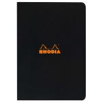 Rhodia C119169C Classic Notebook Stapled A4 Lined Black
