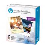 HP Social Media Snapshots Removable Sticky Photo Paper - 25 Sheets