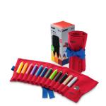 Lamy Coloured Pencils 3Plus in Cloth Roll with Sharpener - Pack of 12