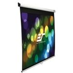 Elite M119XWS1 119 " Manual Pull Down Screen Diag Screen, 1:1 Aspect Ratio, White