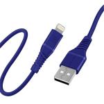 Promate POWERLINEAI120BL PROMATE 1.2m MFI Certified USB-A    to Lightning Data & ChargeCable.DataTransfer Rate 480Mbps. Total Current 2.4A. Durable Soft Silicon Cable. Tangle Resistant 25000 Bend Lifespan. Blue