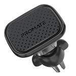 Promate VENTMAG-XL Magnetic Phone Holder with AC Vent Mount Grip Clamp Includes Metallic Ring Plates. Multi Angle Mounting. 360 Degree Rotatable.