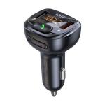 Promate SMARTUNE-4 Wirless In-Car FM Transmitter with Handsfree & QC3.0. Bult-in Mic, Bluetooth, SD CardSlot, Frequency Range 87.5-108MHz, Output 5V/2.4A. Black Colour