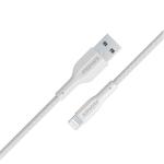 Promate XCORD-AI.WHT 2A - 480Mbps USB-A to Lightning Cable - 1m - White Super Flexible - Data & Charge