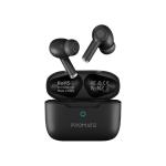 Promate PROPODS.BLK In-Ear HD Bluetooth Earbuds with Intellitouch and 400mAh Charging Case. Built-in Microphones and Noise Isolation. Up to 5 Hours Playback. Operating Distance 10m Black