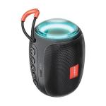 Promate 5W Wireless HD Bluetooth Portable Speaker with Built-in Lanyared. Battery Capacity1200mA,Upto 6 Hours Playback, Supports Handsfree, Charge Time 3-4 Hours, Rainbow LED Lights. Black Colour.