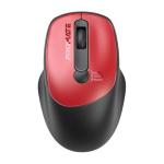 Promate EZGrip Ambidextrous Ergonomic Wireless Mouse. 800/1200/1600Dpi, Easy Plug & Play, Up to6Millon Keystrokes, Lag-free, Long Life Battery with Low Power Consumption. Red Colour