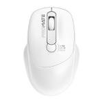 Promate EZGrip Ambidextrous Ergonomic Wireless Mouse - White 800/1200/1600DPI - Easy Plug & Play - Up to 6 Millon Keystrokes - Lag-free - Long Life Battery with Low Power Consumption