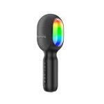 Promate 5-in-1 Wireless Karaoke Microphone & Speaker with RGB Lights & Bluetooth. Built-in2500mAhBattery for up to 10Hrs Play Time. Headphone Port. Built-in Speaker. Join 2 for Duet Mode.