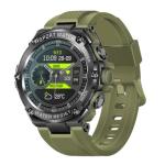 Promate XWATCH-R19.MNG  IP67 Sport Watch with 1.53" Round Screen & BT Calling. Fitness Tracker,Pedometer, Blood Presure Prediction, Heart Rate Real Time, Smart Notifications, Over 100 Customized Watch Faces. Green