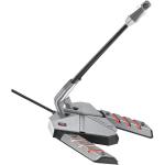 Vertux STREAMER-3.GRY OmniDirectional USB Microphone with Gooseneck Stand with Mute Button - Grey - One Touch LED Light Control, 3.5mm Audio Jack. Metallic Weighted Stand with 150cm Cable.