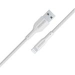 Promate 2A - 480Mbps USB-A to Lightning Cable - 2m - White Super Flexible - Data & Charge