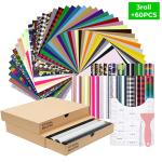 xTOOL Material Heat Transfer Vinyl Kit - 60 Pieces + 3 Roll