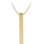 xTOOL Material Stainless Steel Vertical Bar Necklace for Laser Engraving - Gold - 6 Pieces 5 x 40mm