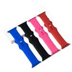 xTOOL Material Silicone Apple Watch Bands with Laserable White Filling - 4 Pieces Black / Barbie Pink / Blue / Red / M/L 42/44/45/49mm