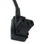 Bulgin KNCS19-04 IEC C13 10A Bottom Entry low profile socket black Bulgin