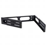 Dynamix DWC-0210-2U 2RU 19" Wall Mount Foldable Bracket. Includes Top & Bottom Covers. Adjustable Depth up to 400mm. Max Load 12Kgs. Dimensions 494x92 (WxH). Adjustable arms 236 to 400mm. Colour Black.