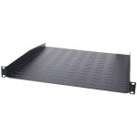 RackPower SF030A150F-B Shelf Cantilever Fixed 30kg 150d 1U 19" Width Ventilated Black with Mounting kit