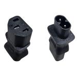 RackPower KNFCA08-01 IEC C13 Female to C8 Figure 8 male plug Power Adapter Converter - for use with testing and tagging only