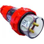 RackPower KNFP58-02 32A 3 pin straight plug Orange (IP66) - Generic P332