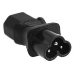 RackPower KNLCA08-01 IEC C13 Female to C6 Clover male plug Power Adapter Converter - for use with testing and tagging only