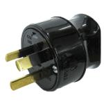 Schneider KNZP18-01 10A PDL905 Black Heavy Duty Back Entry 3 Pin Plug