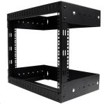 StarTech.com 8U 19" Wall Mount Network Rack - Adjustable Depth 12-20" 2 Post Open Frame Server Room Rack for AV/Data/ IT Communication/Computer Equipment/Switch w/Cage Nuts & Screws