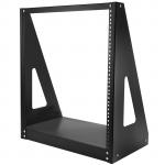 StarTech.com 2 Post Rack 12U Heavy Duty 2 Post Open Frame Network Rack - 350lbs - 19" Free Standing Desktop Rack for Computer - AV - Media - IT Equipment - 2POSTRACK12