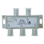 Triax 349824 TRIAX RF 4-Way Splitter 5-2400MHz. All ports power pass - diode steered.